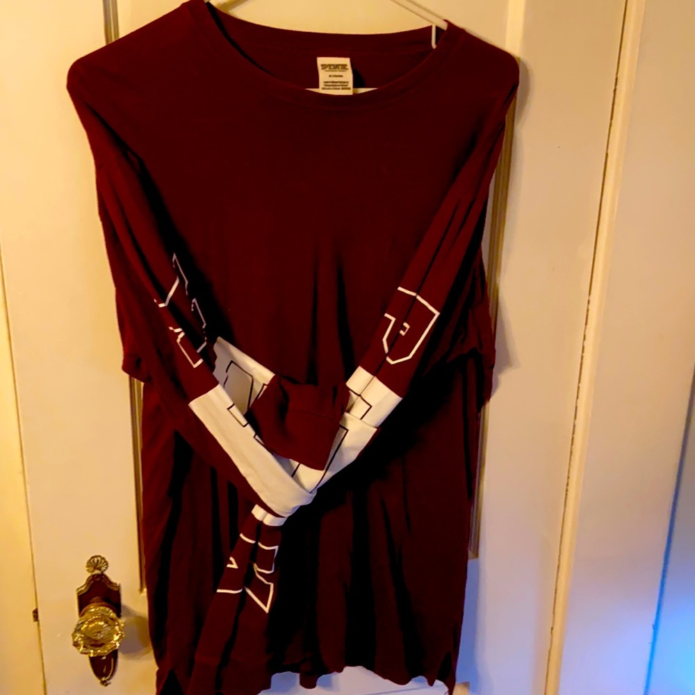 VS PINK- Maroon Shirt